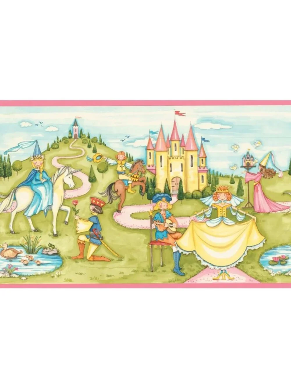 Waverly Princess Prince Queen Castle Unicorn Fairy Tale Wallpaper 5510350